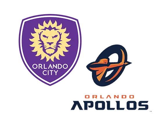 Orlando City and Orlando Apollos logos