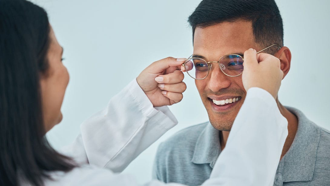 man preparing for his laser vision correction procedure in Orlando