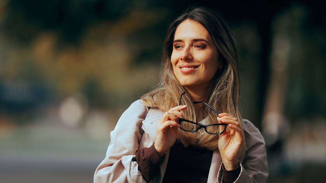 woman outside after getting LASIK in Orlando, FL