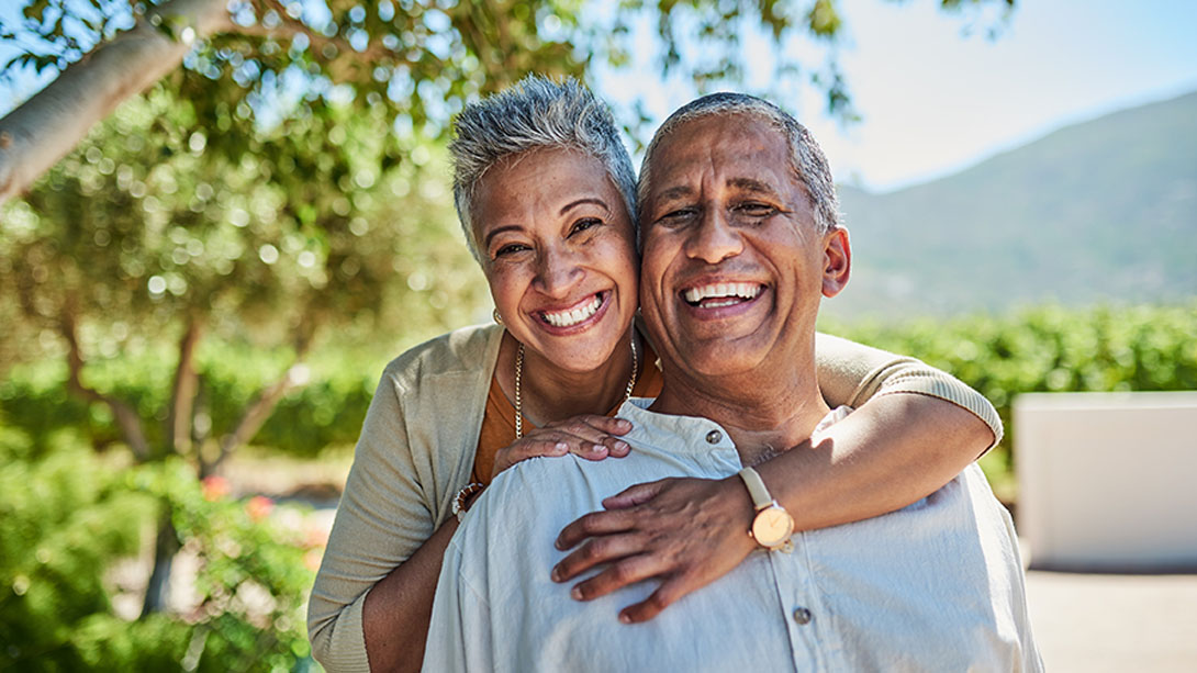 older couple smiling after getting LASIK in Orlando, FL